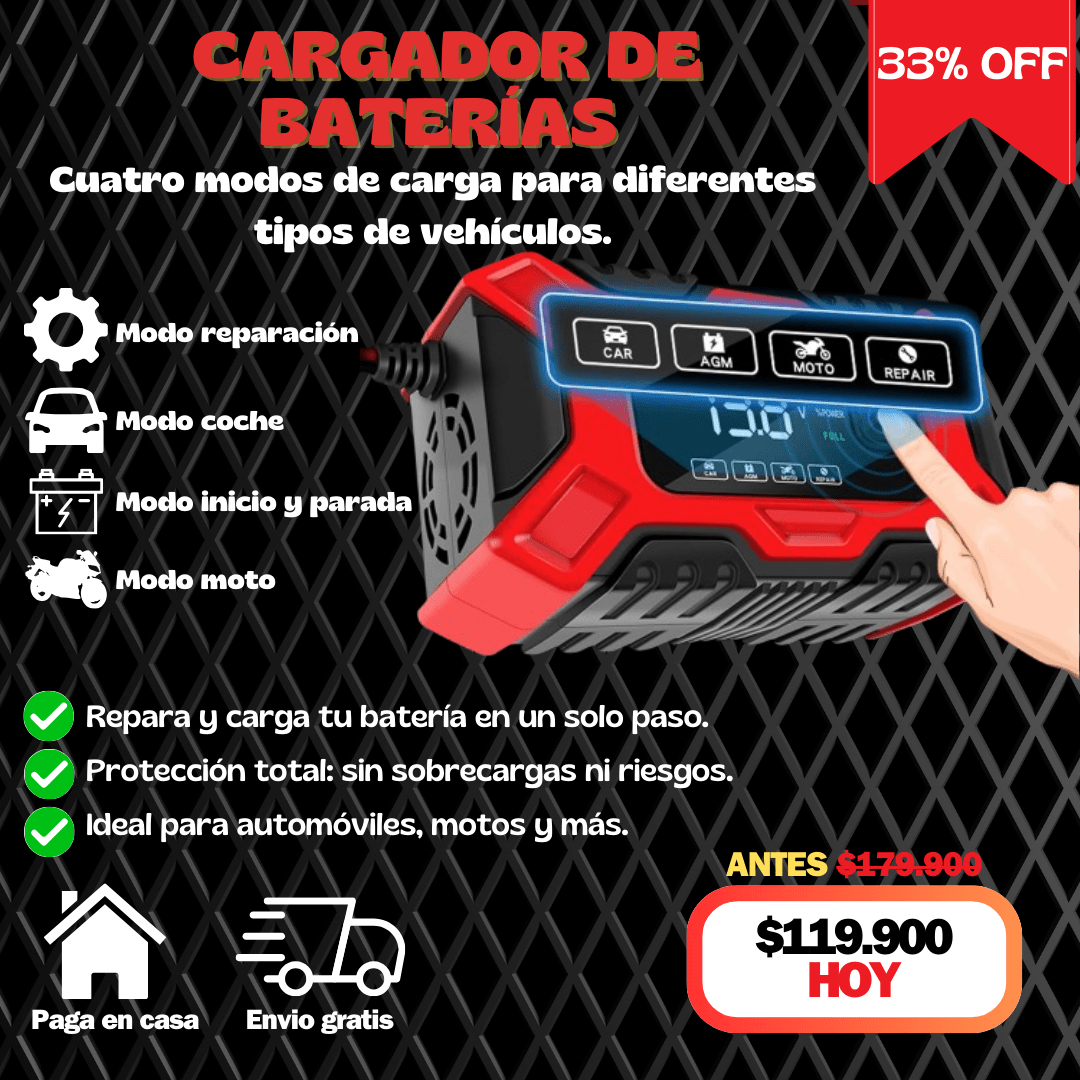 Cargador de Batería TK-300 - Protección Total y Rendimiento Óptimo